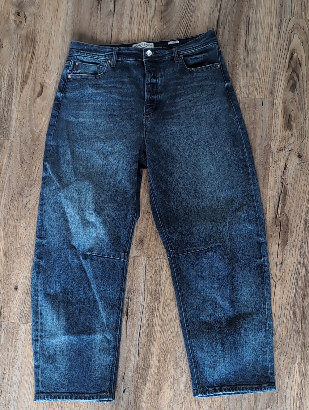 Scotch & Soda Dark Blue Wide-Leg Jeans